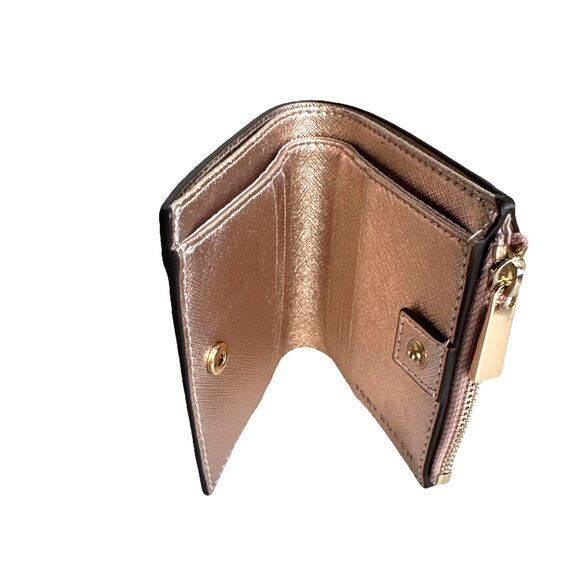 Tory Burch Emerson Mini Leather Wallet Rose Gold Retail $178 - Picture 3 of 13